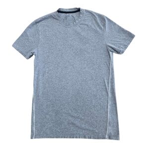 Tommy Hilfiger Basic Grey Cotton Spandex Blend Stretch Short Sleeve T Shirt